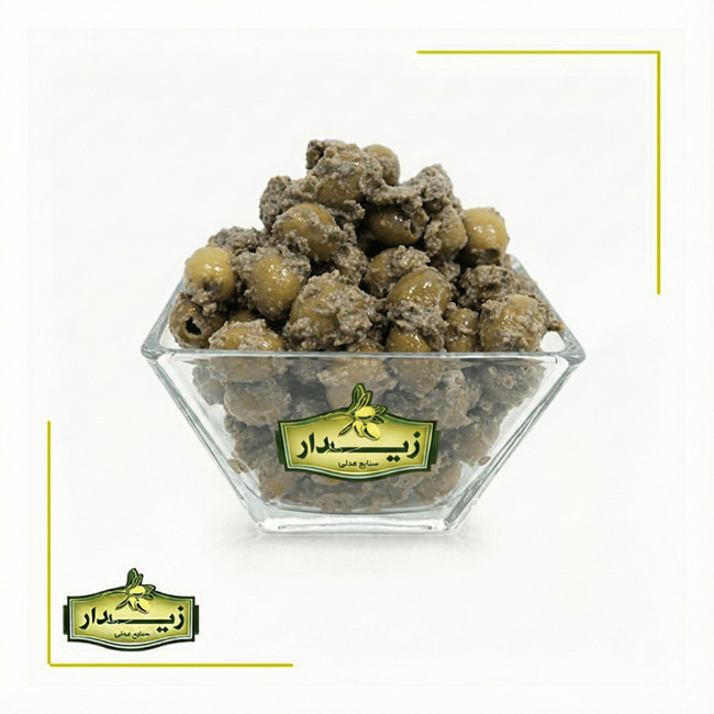 زیتون پرورده معمولی یک کیلویی زیتون پرورده معمولی یک کیلویی