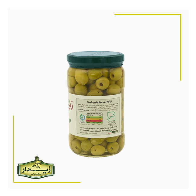 زیتون شیشه ای بدون هسته زیدار